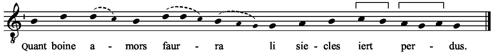 Refrain musical notation